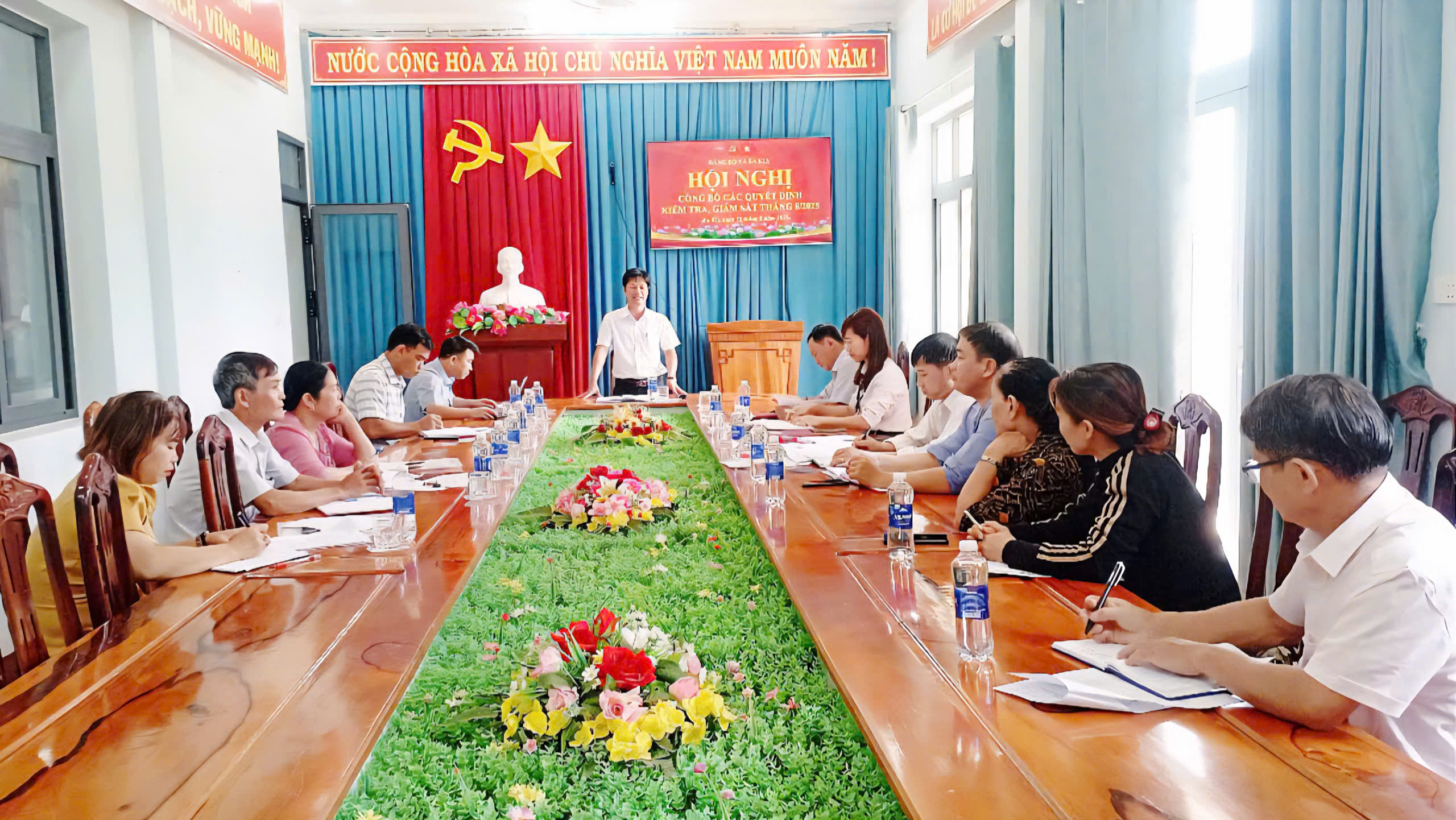 Đảng ủy xã Ea Kly tổ chức hội nghị công bố các quyết định kiểm tra, giám sát tháng 8 năm 2025
