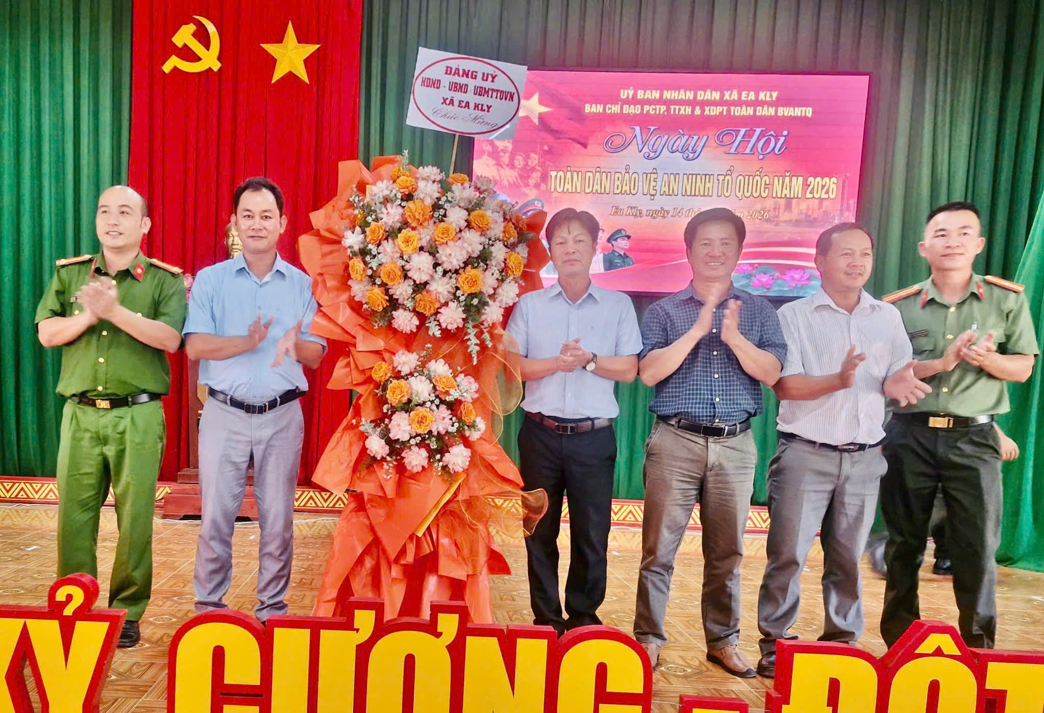 Xã Ea Kly tổ chức Ngày hội Toàn dân bảo vệ an ninh Tổ quốc năm 2026