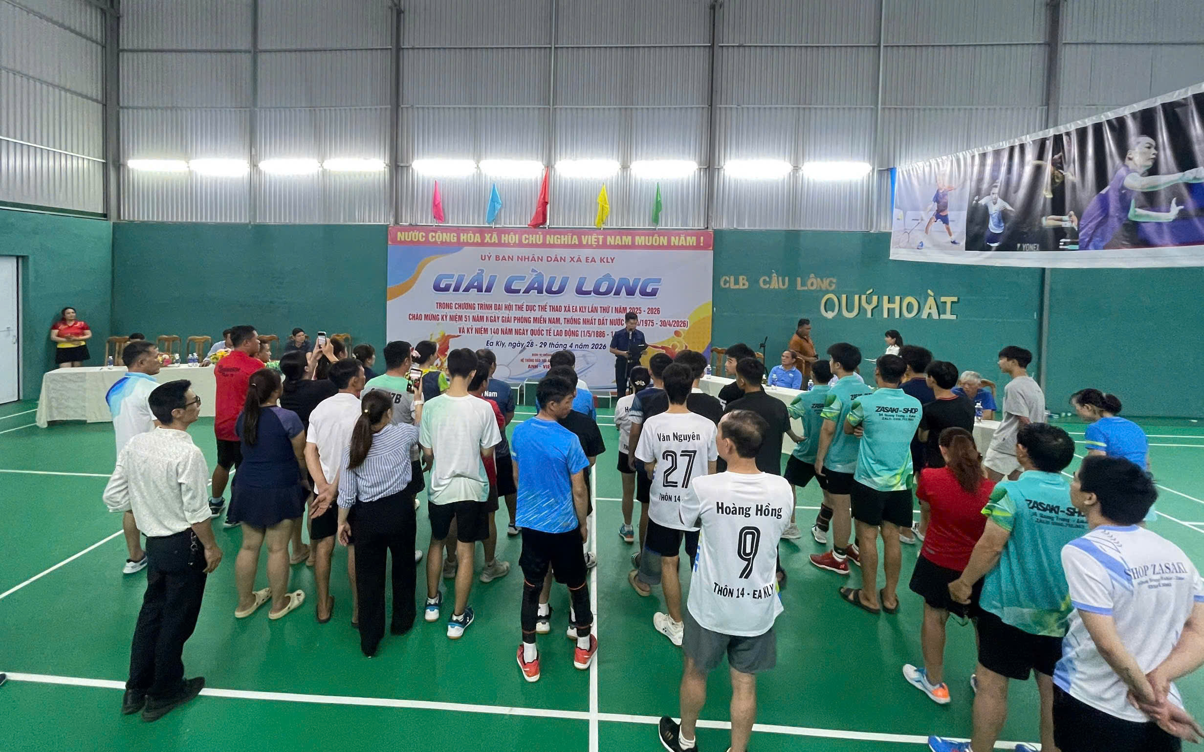 Bế mạc Giải Cầu lông trong khuôn khổ Đại hội Thể dục Thể thao xã Ea Kly  lần thứ I, năm 2025 – 2026